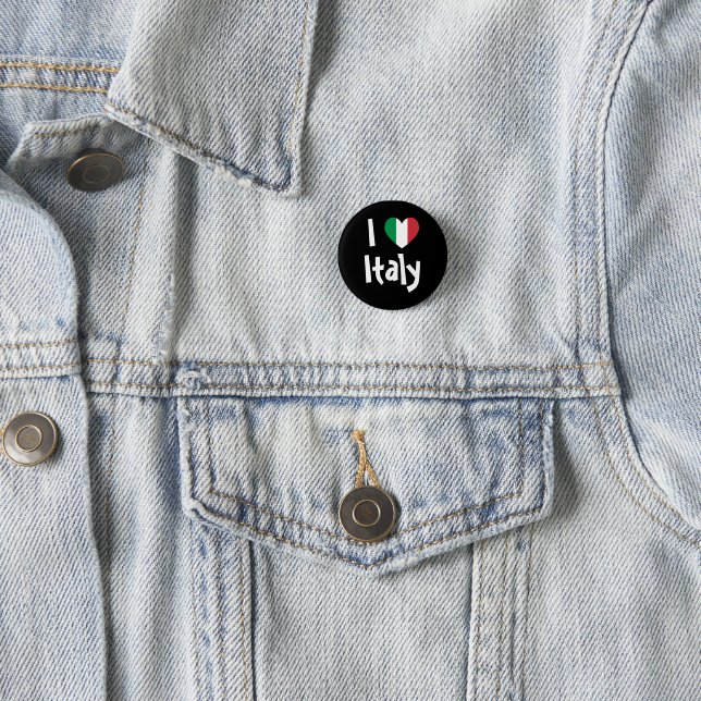 I Love Italy 3 Cm Round Badge (In Situ)