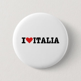 I love Italy 6 Cm Round Badge