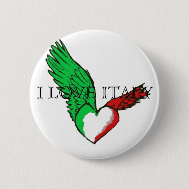 I LOVE ITALY Button (Front)