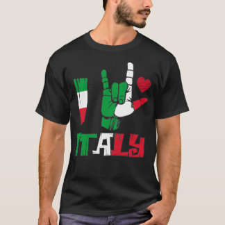 I Love Italy Love Sign Gift 3 T-Shirt