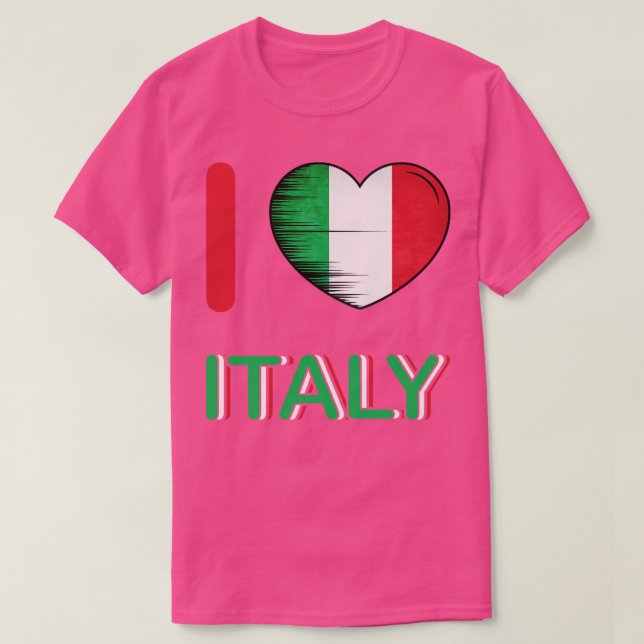 I Love Italy My Home My Country 3 T-Shirt (Design Front)