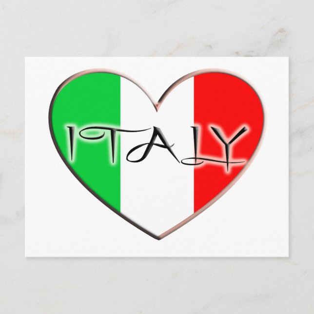 I LOVE ITALY POSTCARD (Front)