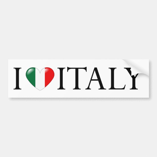 "I love Italy" sticker (Front)