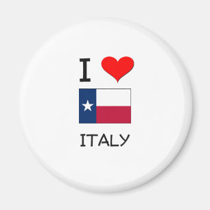 I Love Italy Texas Magnet