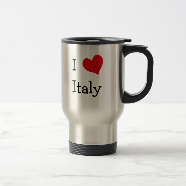 I Love Italy Travel Mug (Right)