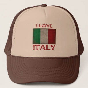 I LOVE ITALY TRUCKER HAT