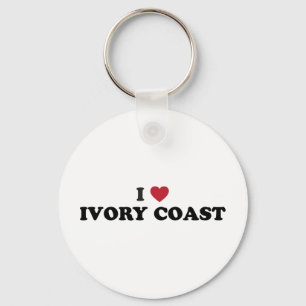I Love Ivory Coast Key Ring