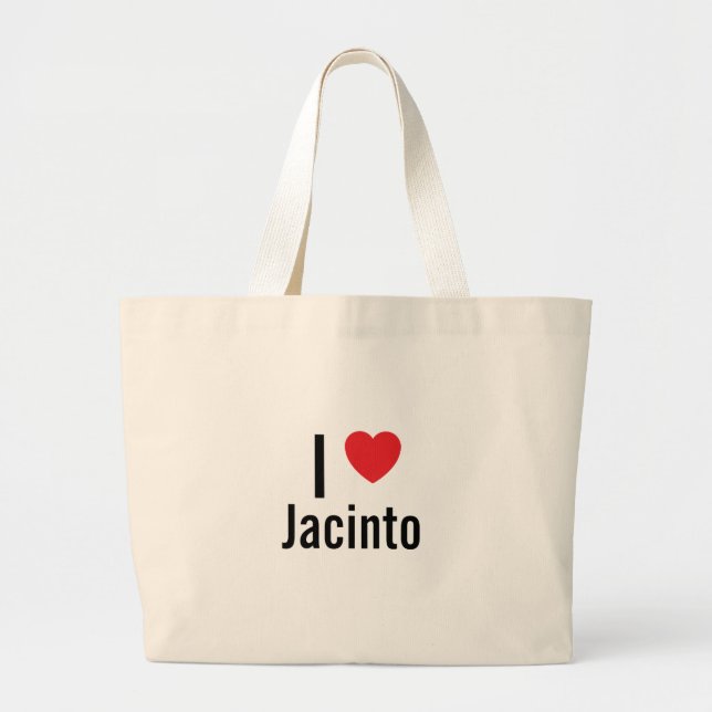 I love Jacinto Large Tote Bag (Front)