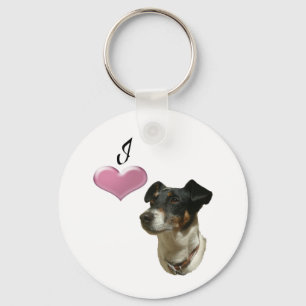 I love Jack Russell dogs Key Ring