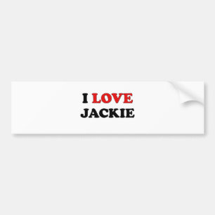 I Love Jackie Bumper Sticker
