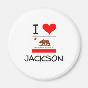 I Love JACKSON California Magnet