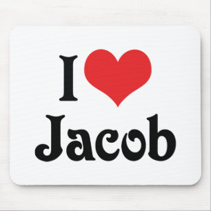 I Love Jacob Mouse Mat
