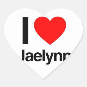 i love jaelynn heart sticker