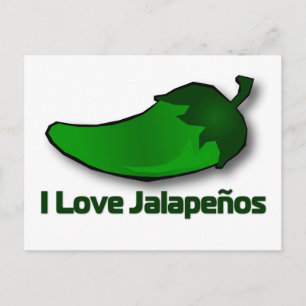 I Love Jalapenos Postcard