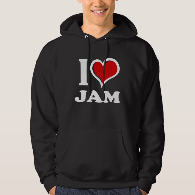 I Love Jam I Heart Hoodie (Front)
