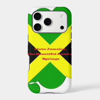I Love Jamaica | Bold Flag Typography Art  Design