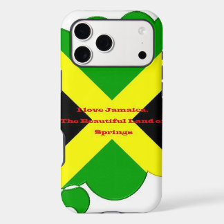 I Love Jamaica | Bold Flag Typography Art  Design