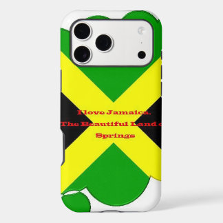I Love Jamaica | Bold Flag Typography Art  Design