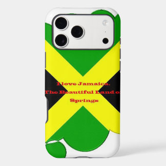 I Love Jamaica | Bold Flag Typography Art  Design