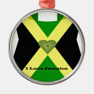 I Love Jamaica Have a Nice Day and a Better Night Metal Tree Decoration