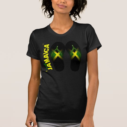 I Love Jamaica Ladies Destroyed T-Shirt