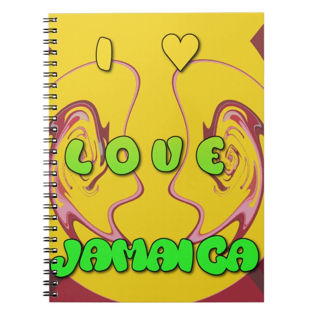 I love Jamaica.png Notebook (Front)