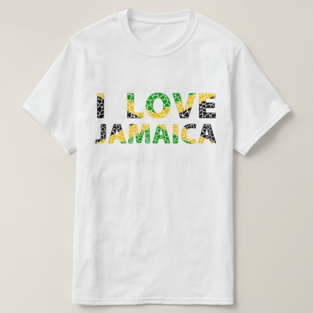 I LOVE JAMAICA T-Shirt (Design Front)