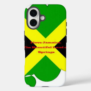 I Love Jamaica. The Beautiful Land of Springs iPhone 16 Case
