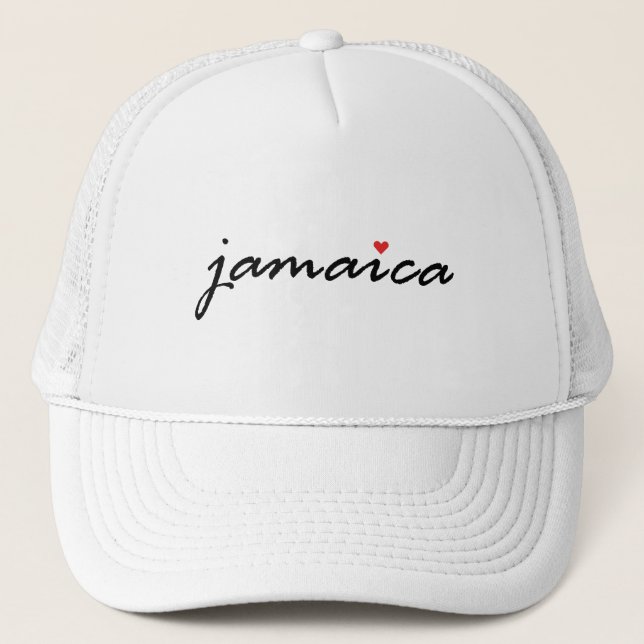 I love Jamaica Trucker Hat (Front)