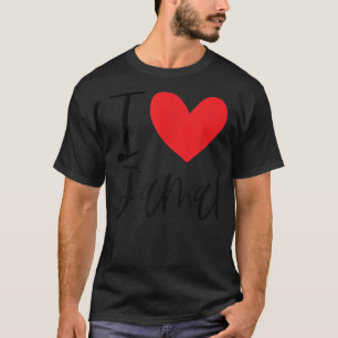 I Love Jamal Name Heart Personalised Men Guy BFF F T-Shirt