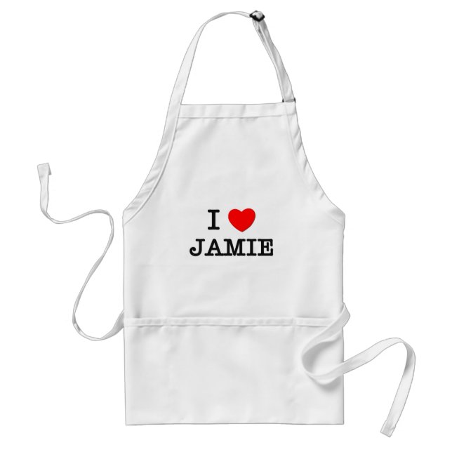 I Love Jamie Standard Apron (Front)