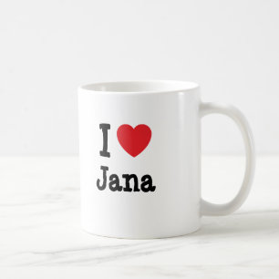 I love Jana heart T-Shirt Coffee Mug