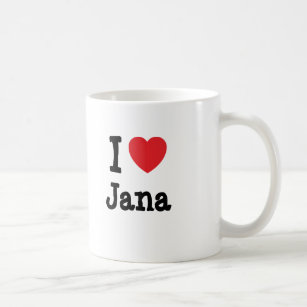 I love Jana heart T-Shirt Coffee Mug