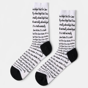 I love Jane Austen Socks