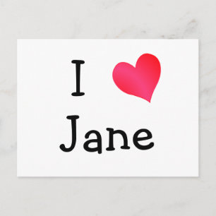 I Love Jane Postcard