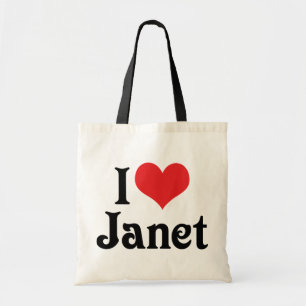 I Love Janet Tote Bag