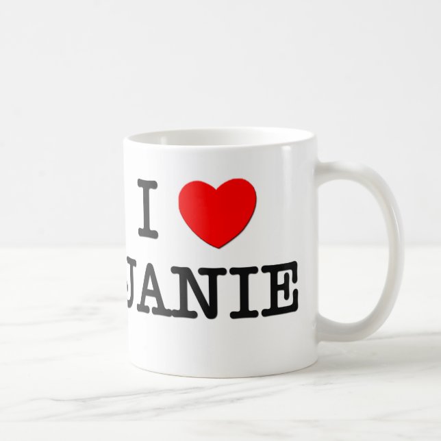 I Love Janie Coffee Mug (Right)