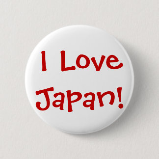 I Love Japan! 6 Cm Round Badge