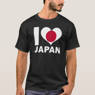 I Love Japan Heart Flag Japan T-Shirt