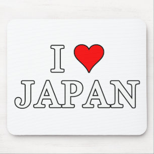 I Love Japan Mouse Mat