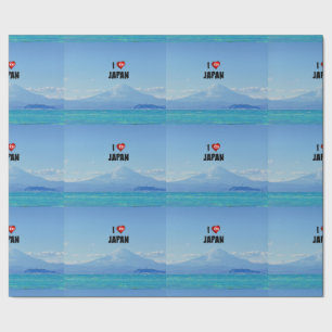 "I Love Japan," Mt. Fuji Wrapping Paper