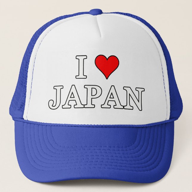 I Love Japan Trucker Hat (Front)