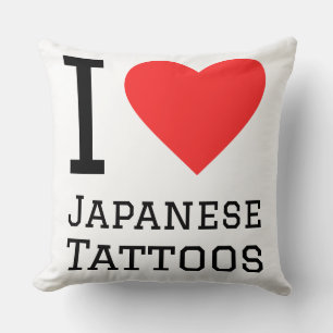 I love Japanese tattoos Cushion