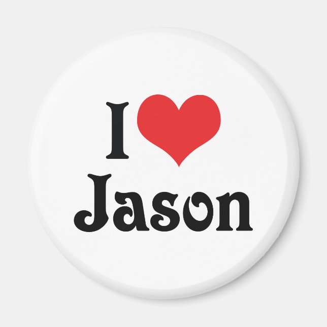 I Love Jason Magnet (Front)