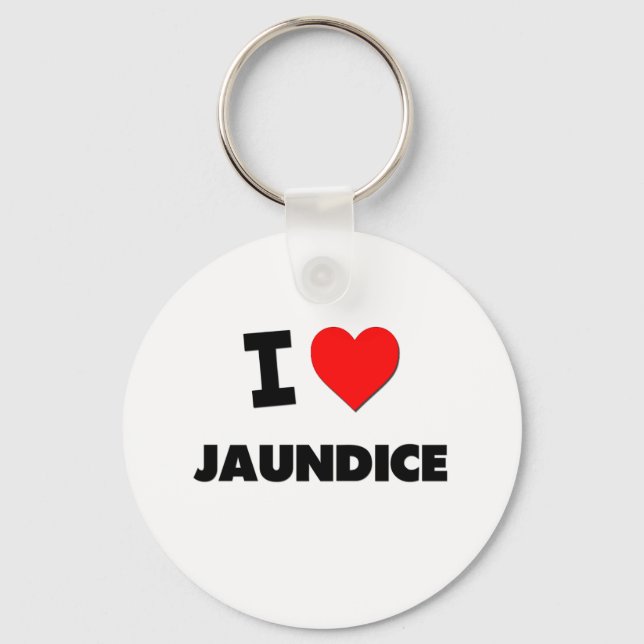 I Love Jaundice Key Ring (Front)
