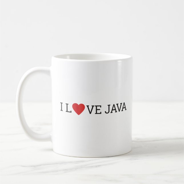 I Love Java Mug (Left)