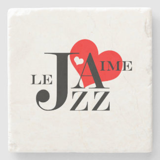 I Love Jazz - French Jazz Lover Stone Coaster