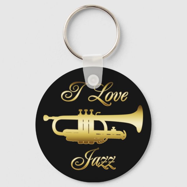 I LOVE JAZZ KEY RING (Front)