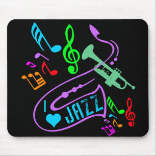 I LOVE JAZZ MOUSE MAT