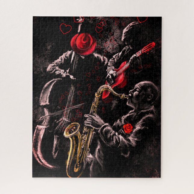 I Love Jazz Music Jigsaw Puzzle (Vertical)